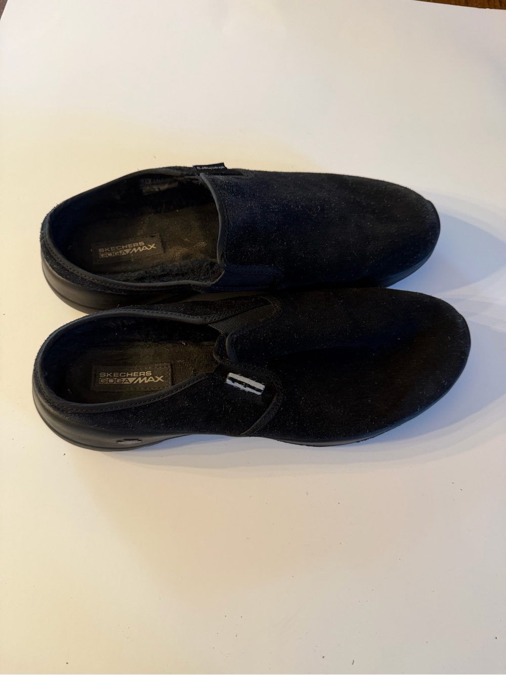 Skechers Women’s Black Slip-On Mules with Goga Max Insole